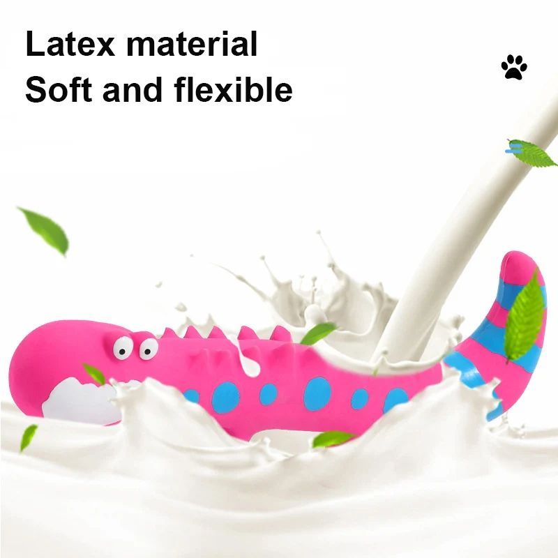 KFX-1734589 Squeaky Latex Lizard Dog Toy for Interactive Play and Training - Ideal for Small and Medium Dogs