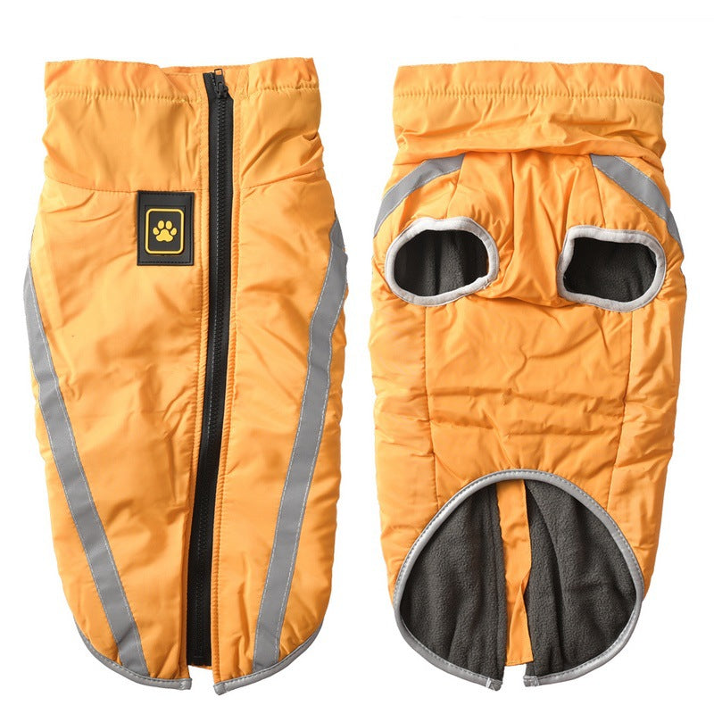 KFX-1736125 Reflective Dog Jacket for Large Breeds - Durable Polyester Material