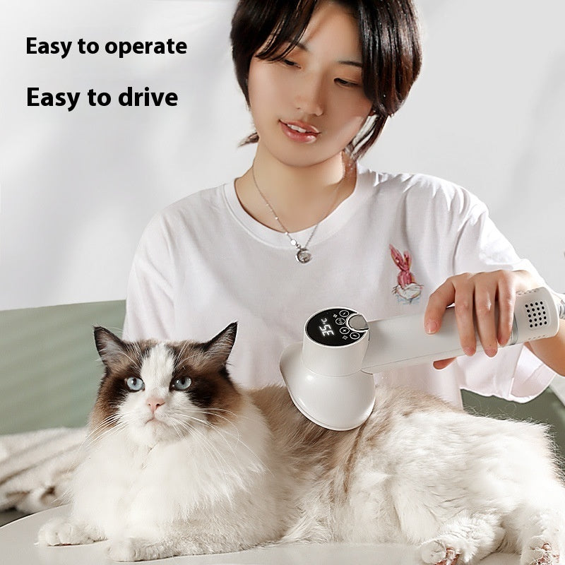 KFX-1737533 Two-in-One Pet Blow-Drying Comb with LED Display for Dogs and Cats