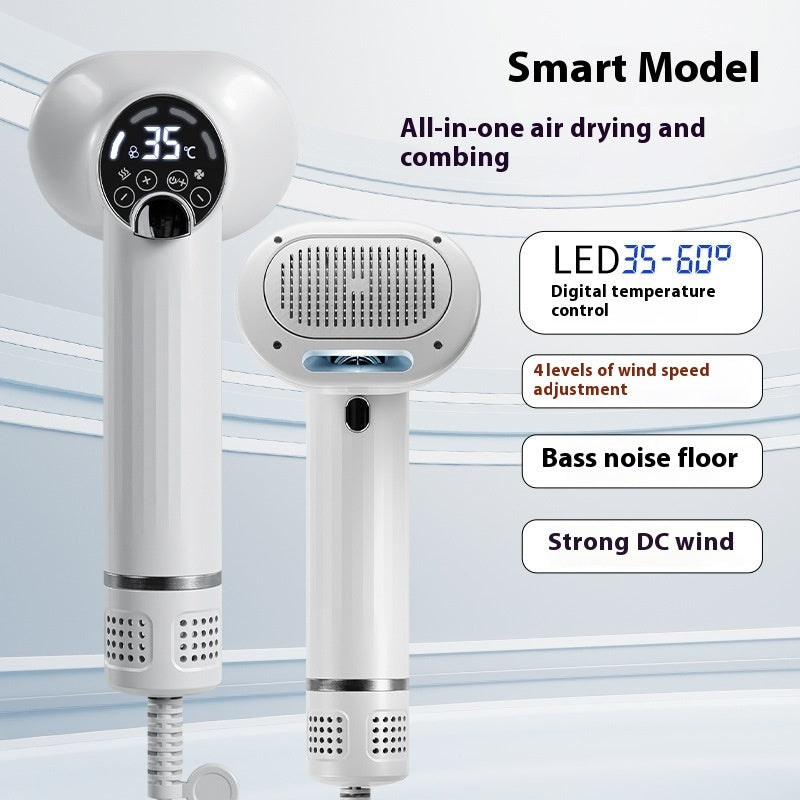 KFX-1737533 Two-in-One Pet Blow-Drying Comb with LED Display for Dogs and Cats