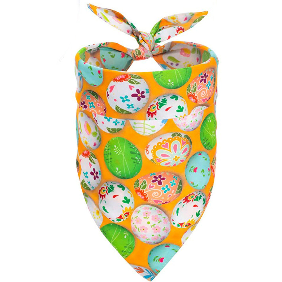 KFX-1739325 Easter-Themed Pet Party Décor Kit with Carrots, Towels, and Hair Hoop