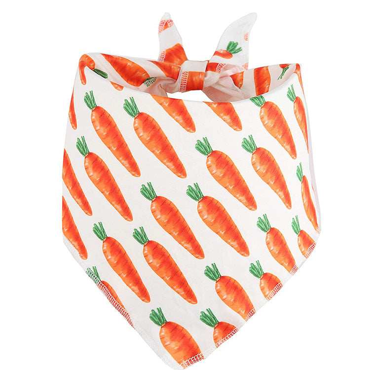 KFX-1739325 Easter-Themed Pet Party Décor Kit with Carrots, Towels, and Hair Hoop