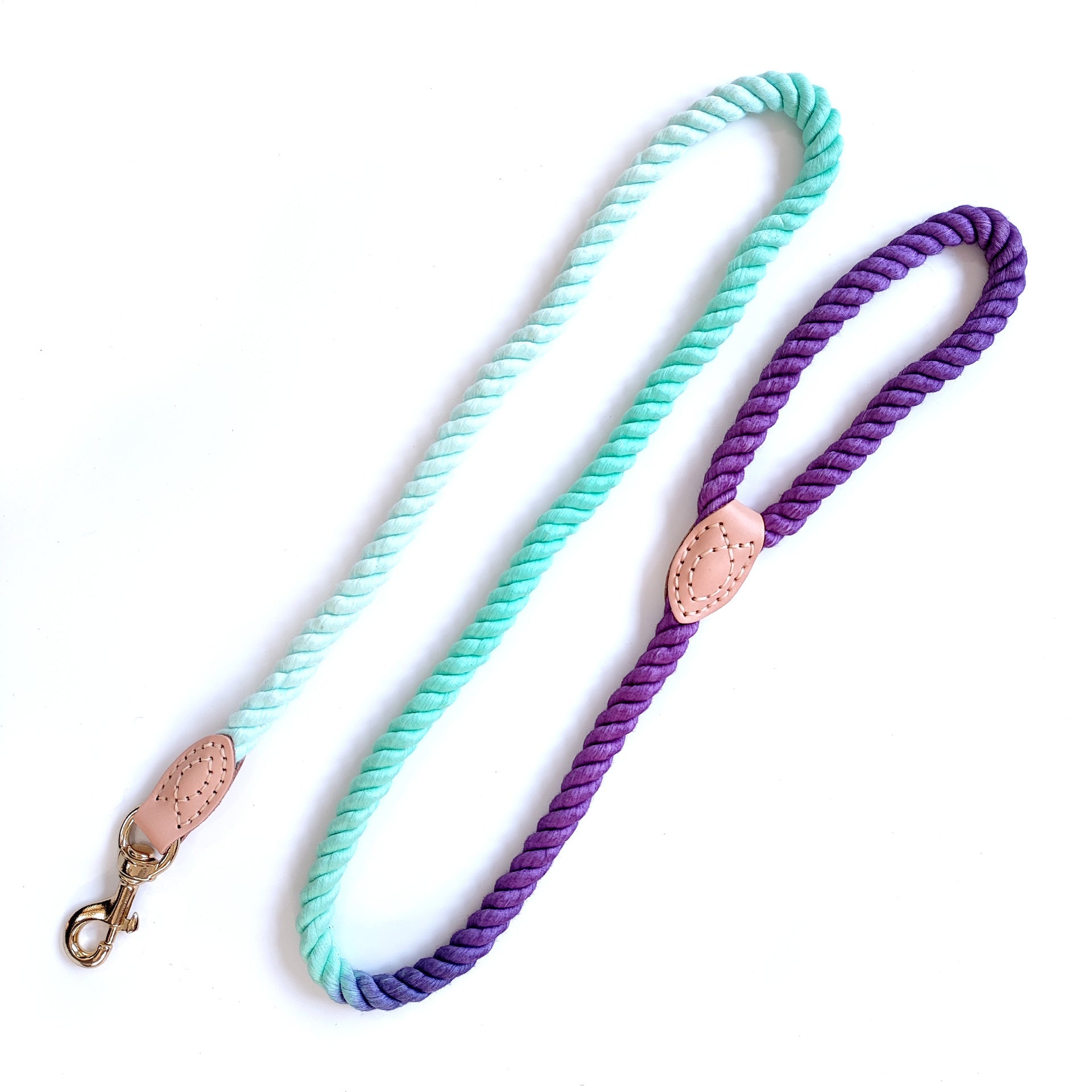 KFX-1741501 Multicolor Cotton Pet Leash with Double Hooks - 180cm Length