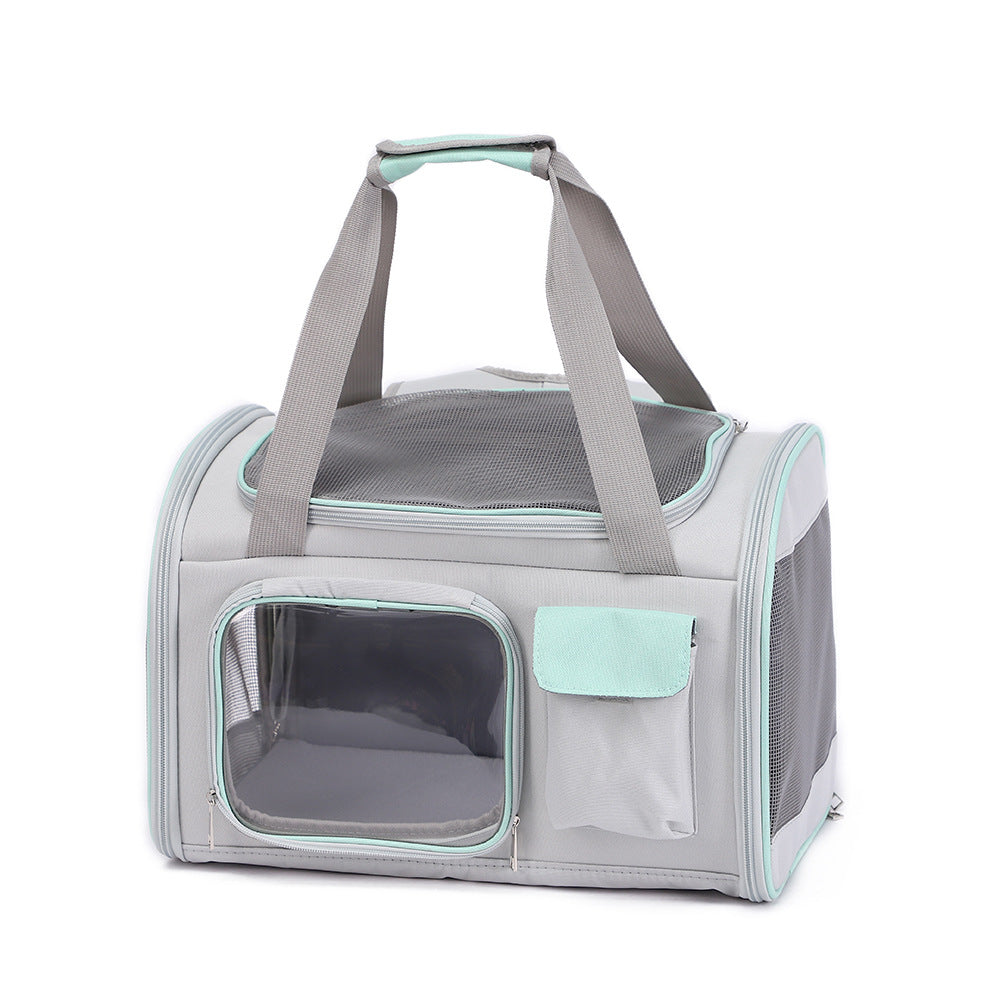 KFX-1743933 Foldable Dual-Purpose Pet Backpack in Various Colors - Soft Oxford Cloth Design