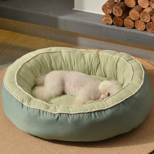 KFX-1747517 Universal Washable Teddy Kennel with Cotton Filling in Chunchen Green - Medium, Large, Extra Large Sizes Available