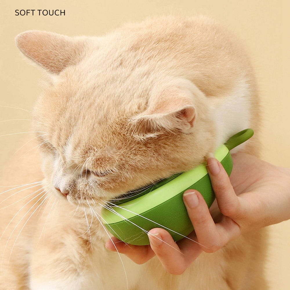 KFX-1750717 Portable Pet Grooming Comb with One-Click Self-Cleaning Massage Brush for Cats and Dogs