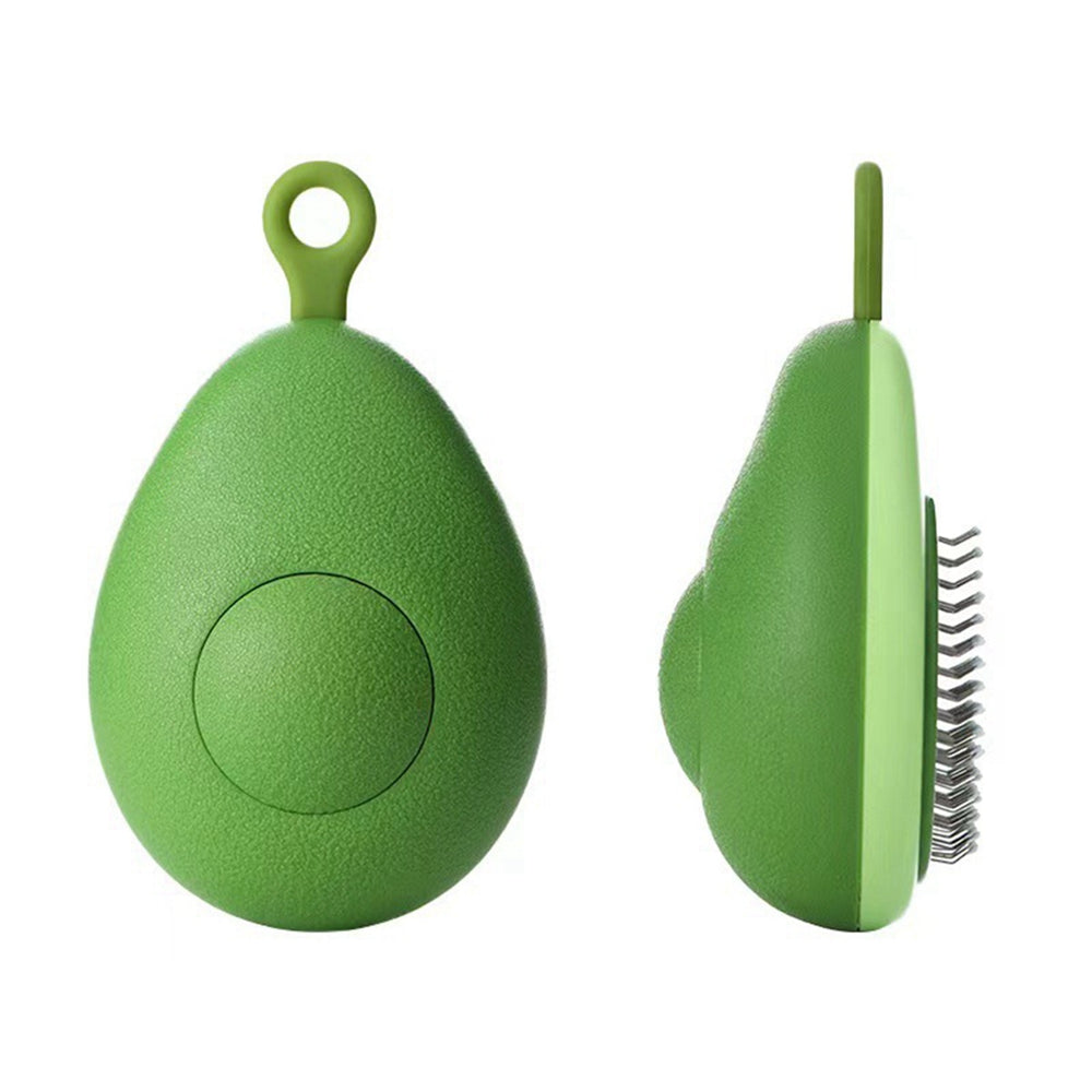 KFX-1750717 Portable Pet Grooming Comb with One-Click Self-Cleaning Massage Brush for Cats and Dogs