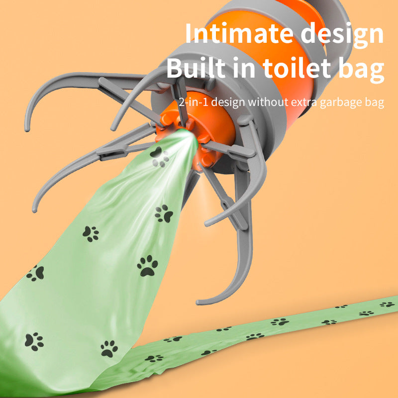 KFX-1756989 Portable Pet Cleaner with Toilet Holder and Garbage Bags