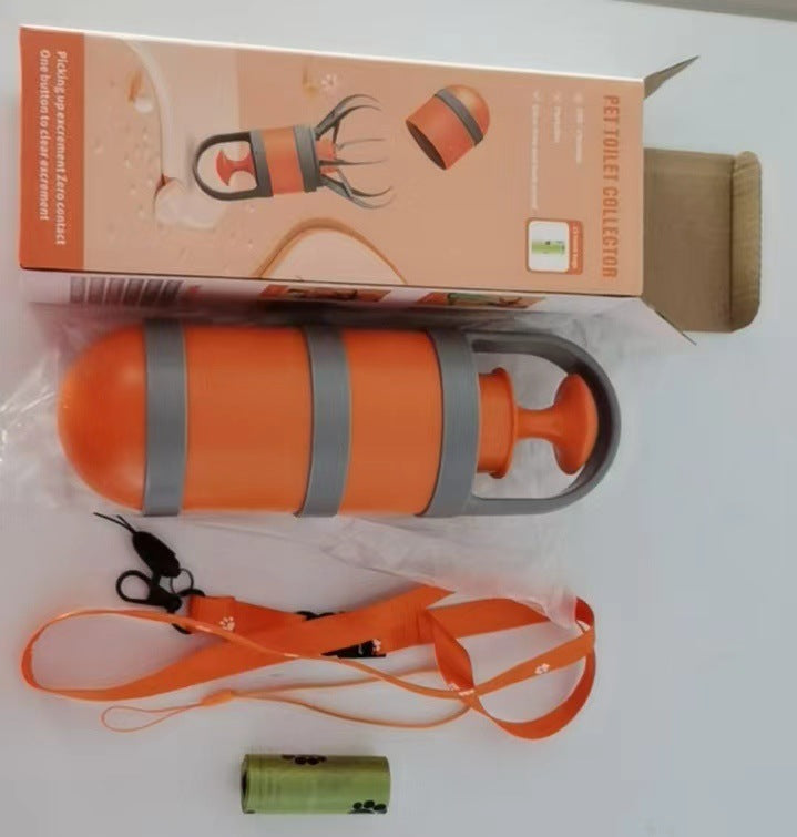 KFX-1756989 Portable Pet Cleaner with Toilet Holder and Garbage Bags