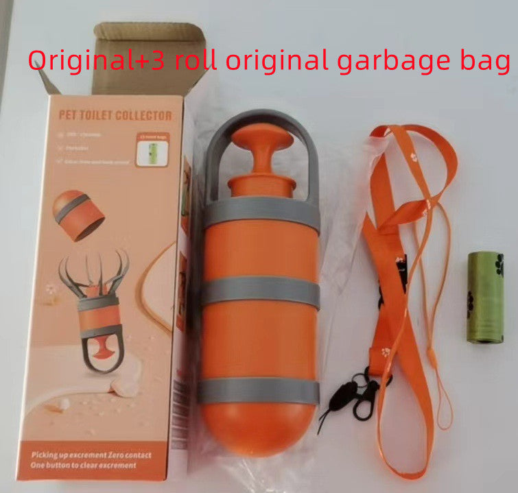KFX-1756989 Portable Pet Cleaner with Toilet Holder and Garbage Bags