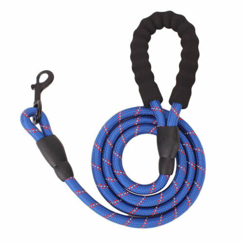 KFX-1758781 Reflective Nylon Braided Dog Walking Rope - Explosion-Proof Traction Belt, 1.5m Length