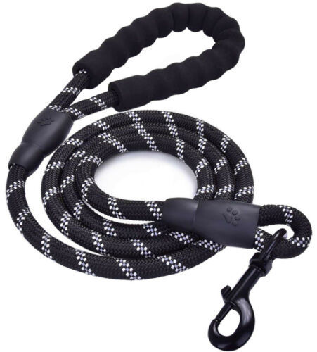 KFX-1758781 Reflective Nylon Braided Dog Walking Rope - Explosion-Proof Traction Belt, 1.5m Length