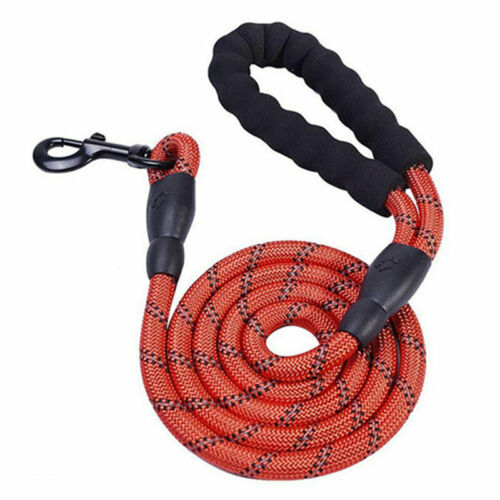 KFX-1758781 Reflective Nylon Braided Dog Walking Rope - Explosion-Proof Traction Belt, 1.5m Length