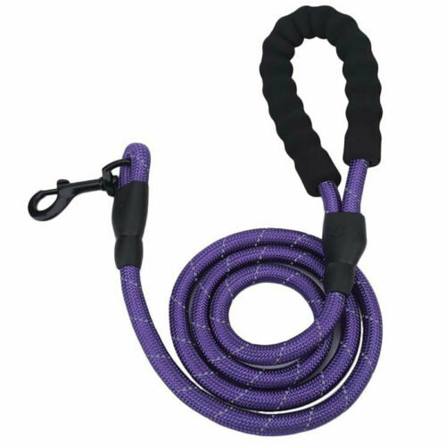 KFX-1758781 Reflective Nylon Braided Dog Walking Rope - Explosion-Proof Traction Belt, 1.5m Length