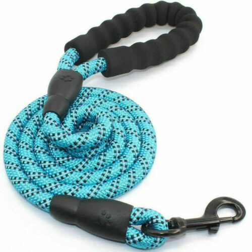KFX-1758781 Reflective Nylon Braided Dog Walking Rope - Explosion-Proof Traction Belt, 1.5m Length