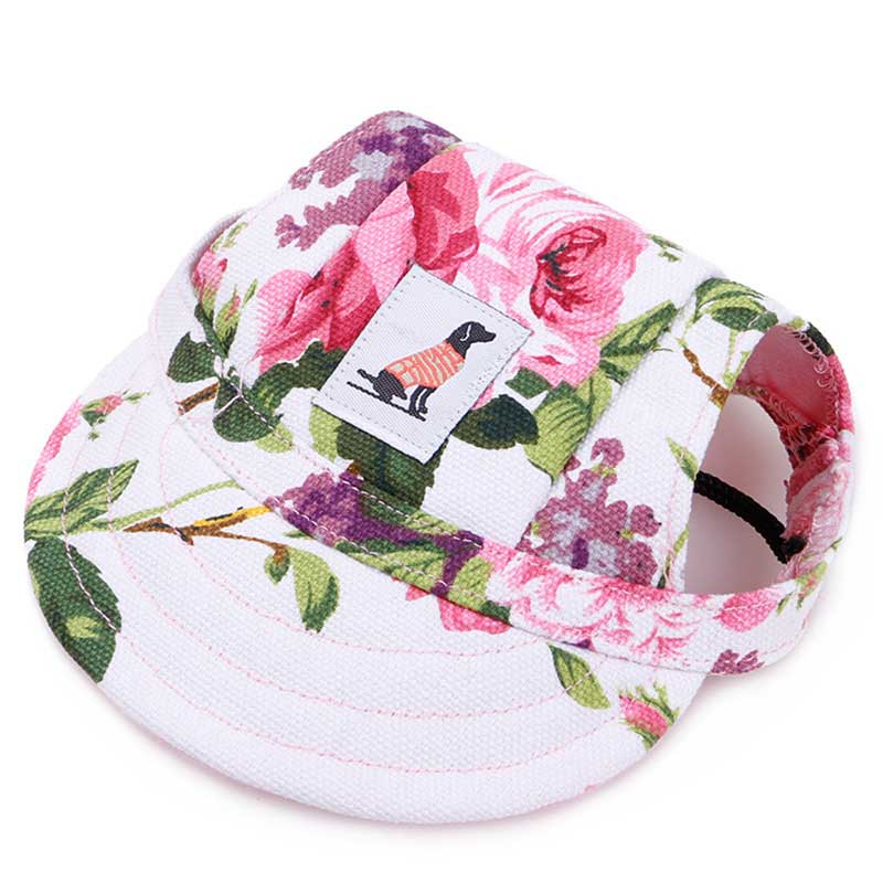 KFX-1763133 Dog Baseball Cap for Small to Medium Pets - Polyester Adjustable Hat for Puppies and Cats