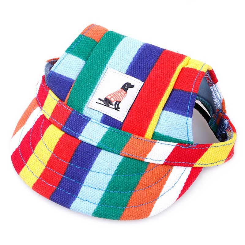 KFX-1763133 Dog Baseball Cap for Small to Medium Pets - Polyester Adjustable Hat for Puppies and Cats