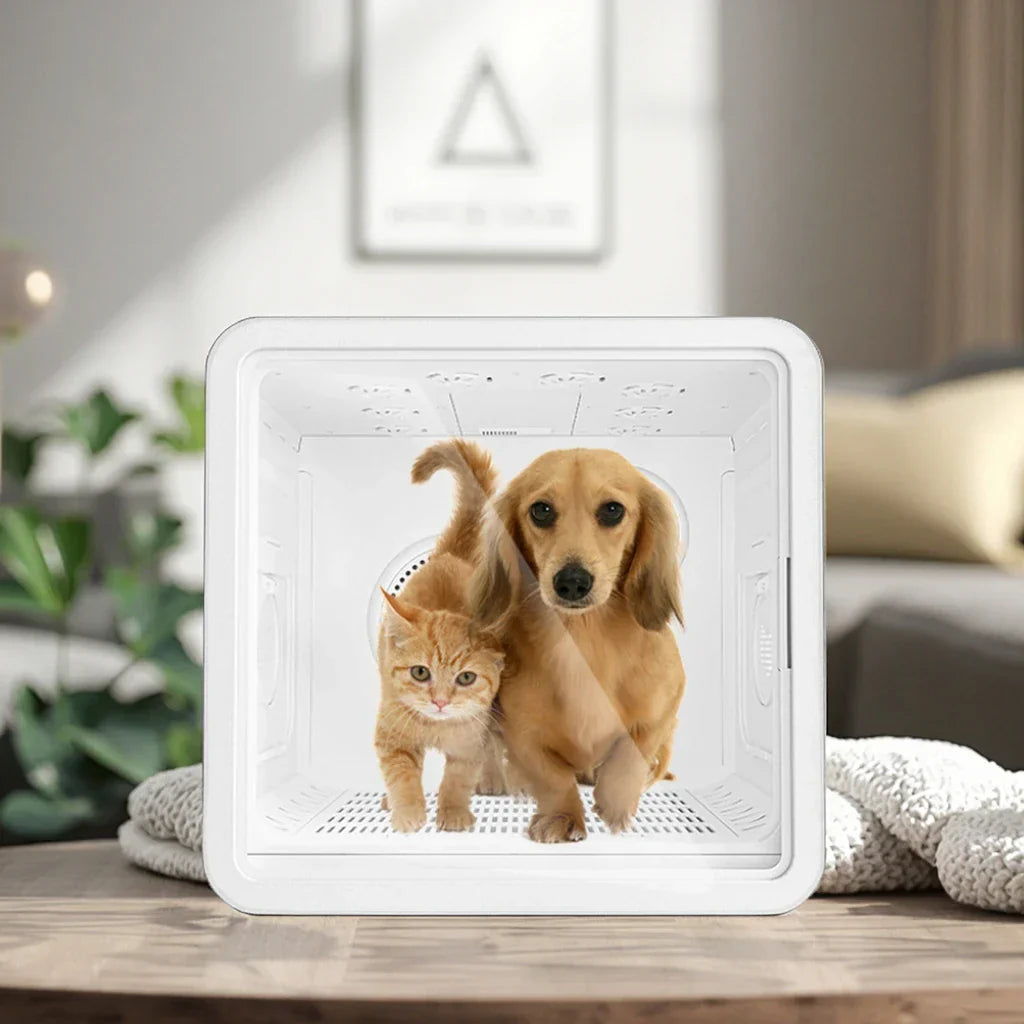 KFX-176403 Eco-Friendly 82L Capacity Quiet Cat House with Smart APP Control and Pet Hair Drying Feature