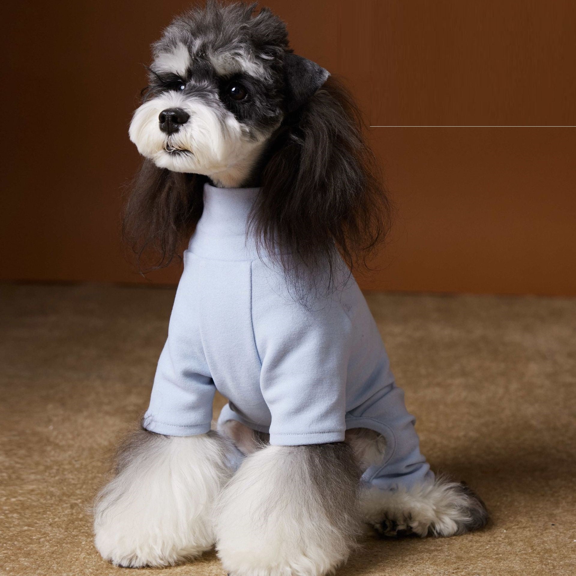 KFX-1764541 Comfortable Skin-Friendly Four-Leg Bottoming Shirt for Pets in Blue and Pink