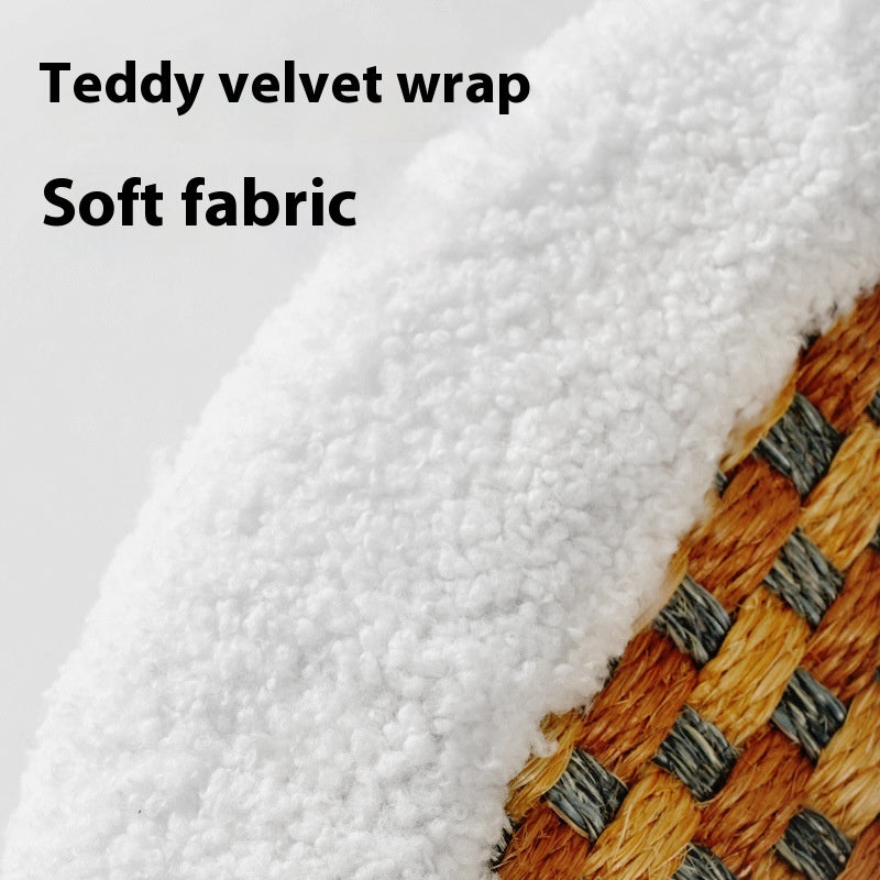 KFX-1764925 Wear-resistant Oval Sisal Cat Scratch Board and Pet Bed