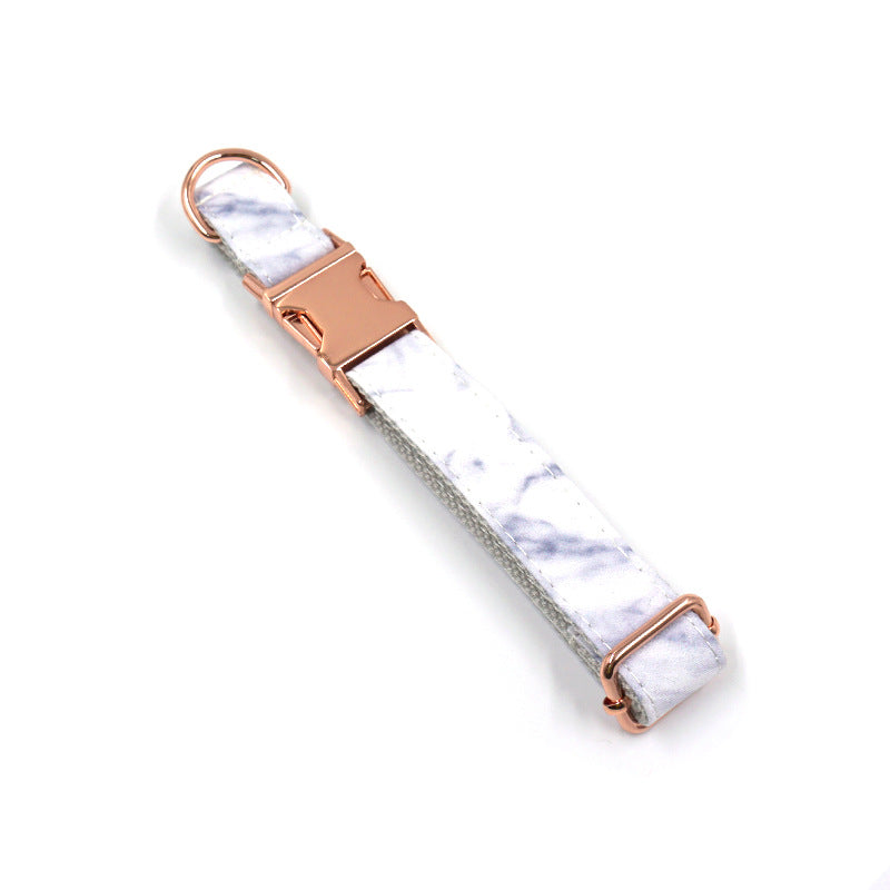KFX-1766717 Marble Rose Gold Pet Collar for Medium to Extra Large Dogs