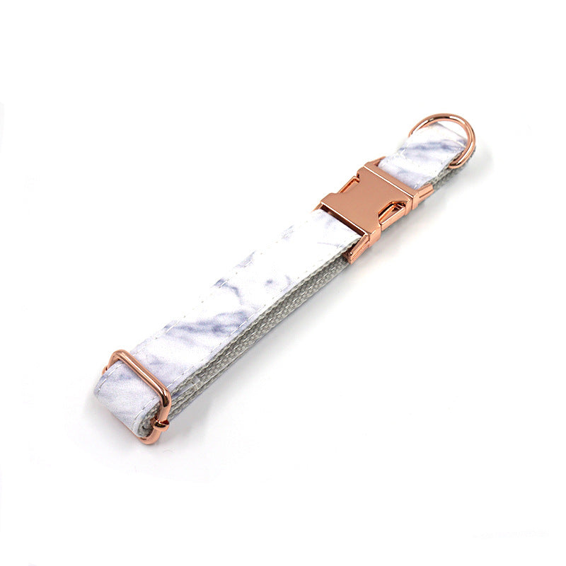 KFX-1766717 Marble Rose Gold Pet Collar for Medium to Extra Large Dogs