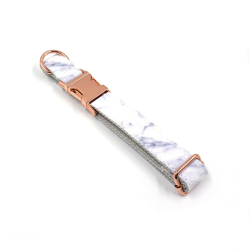 KFX-1766717 Marble Rose Gold Pet Collar for Medium to Extra Large Dogs