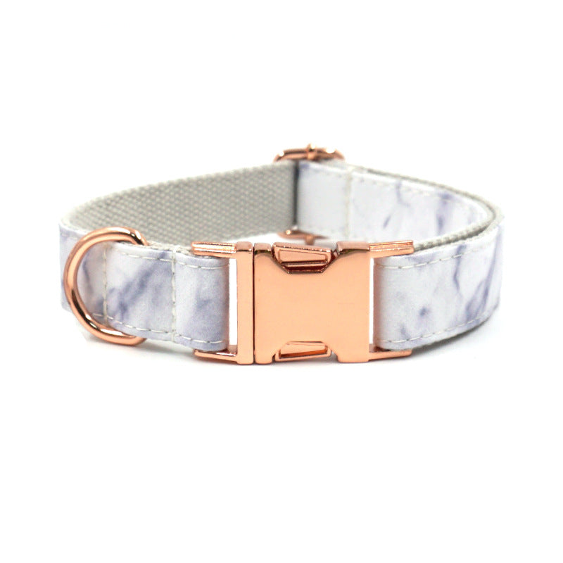 KFX-1766717 Marble Rose Gold Pet Collar for Medium to Extra Large Dogs