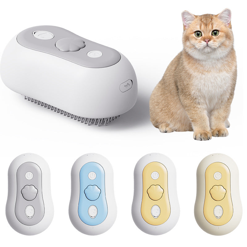 KFX-1770301 Pet Massage Comb with Cleaning Spray for Cats - Rechargeable Device in Multiple Colors
