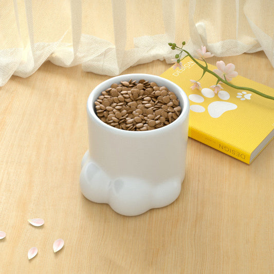 KFX-1770685 High Neck Ceramic Cat and Dog Bowl with Large Capacity for Comfortable Feeding