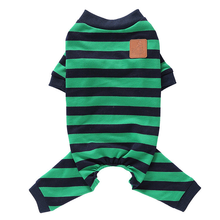 KFX-1771325 Fashionable Cotton Dog Clothes in Red/Blue and Blue/Green, Available in Sizes S-XL