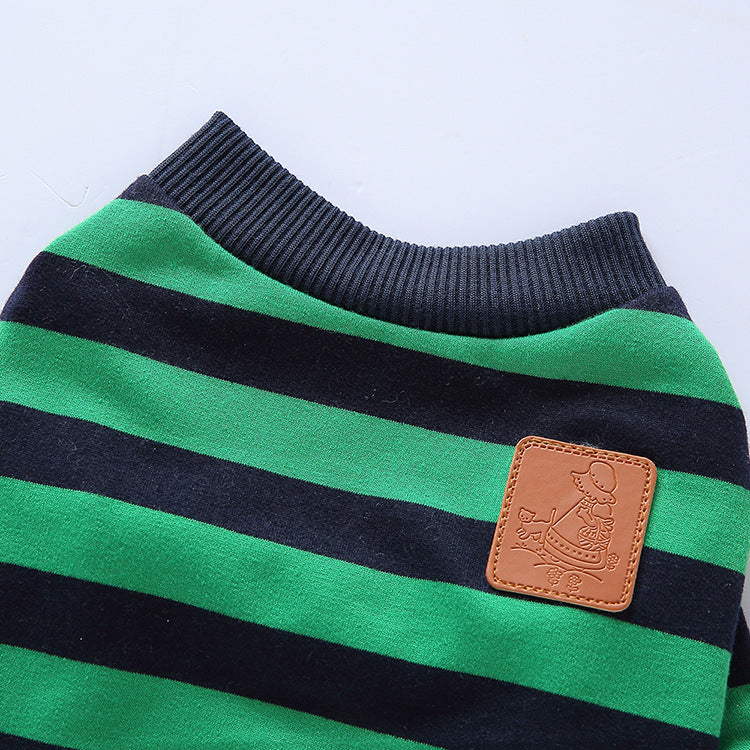 KFX-1771325 Fashionable Cotton Dog Clothes in Red/Blue and Blue/Green, Available in Sizes S-XL