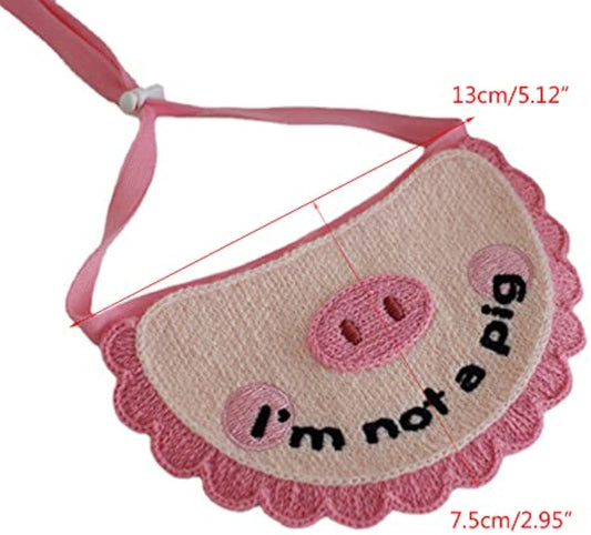 KFX-1771965 Super Soft Crocheted Cat Towel with Adorable Pig Decoration for Pets