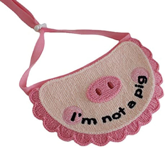 KFX-1771965 Super Soft Crocheted Cat Towel with Adorable Pig Decoration for Pets