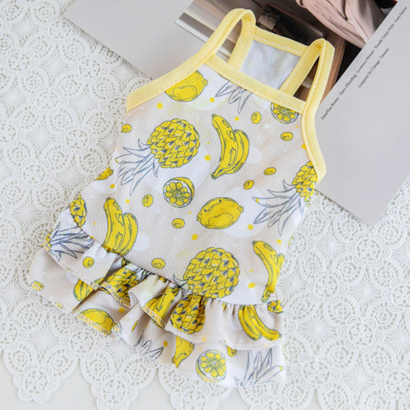 KFX-1772861 Summer Fruit Sling Vest for Dogs - Lightweight Polyester in Various Styles and Sizes
