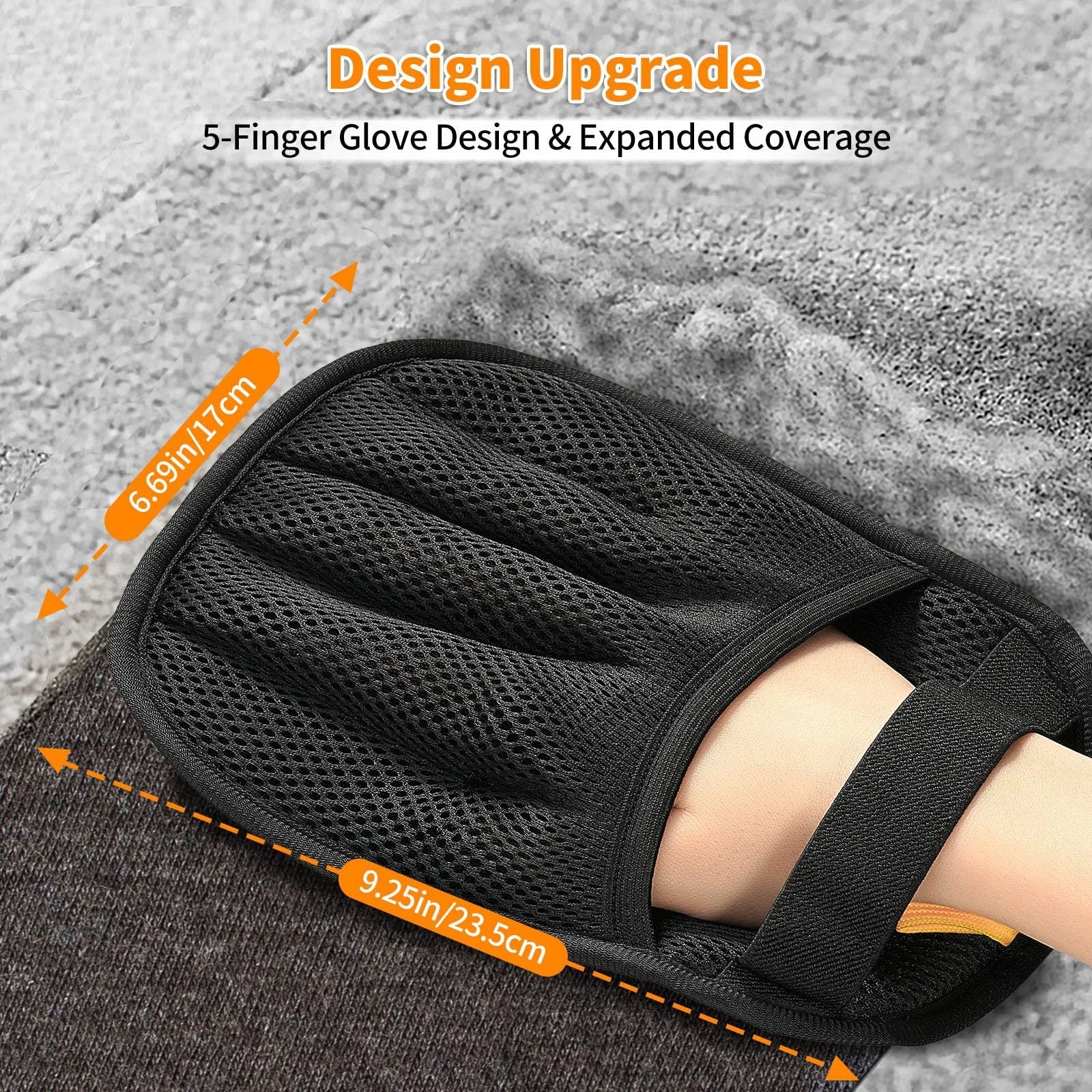 KFX-1776061 Lightweight Pet Hair Remover Gloves - Multi-Color Cleanup Tool for Home Use
