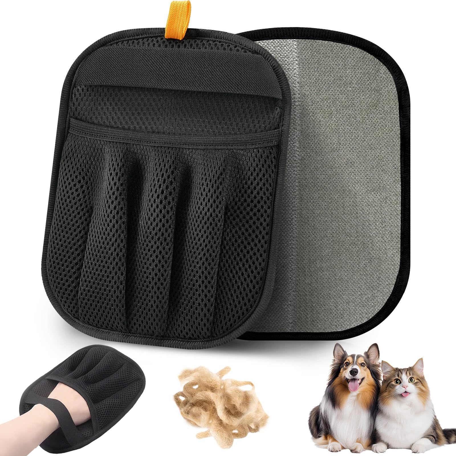 KFX-1776061 Lightweight Pet Hair Remover Gloves - Multi-Color Cleanup Tool for Home Use