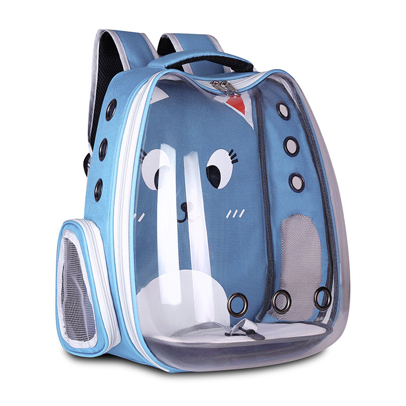 KFX-1776701 Breathable Nylon Pet Backpack for Cats and Dogs - Convenient Space Bag in Multiple Colors
