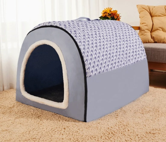 KFX-1780285 Universal Large Dog House for All Seasons - Detachable Design with Cozy Blankets