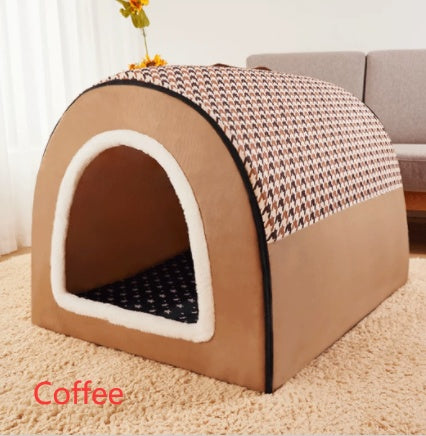 KFX-1780285 Universal Large Dog House for All Seasons - Detachable Design with Cozy Blankets