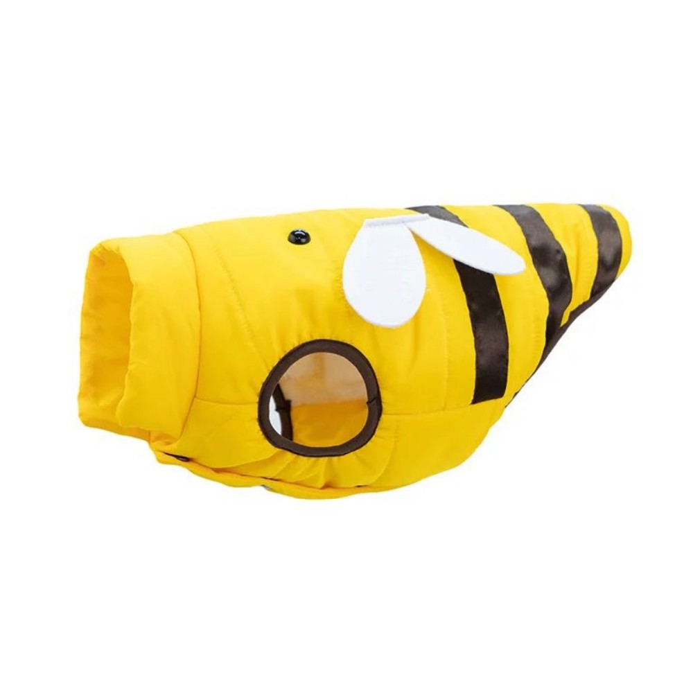 KFX-1785661 Cute Bee Warm Dog Coat for Winter - Turtleneck Jacket for Small to Large Dogs