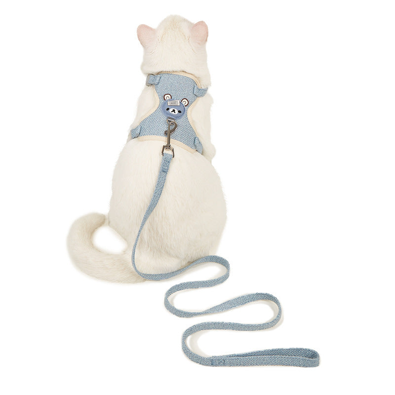 KFX-1787453 Adjustable Dog Rope Vest with Hand-Holding Strap - Available in Multiple Colors