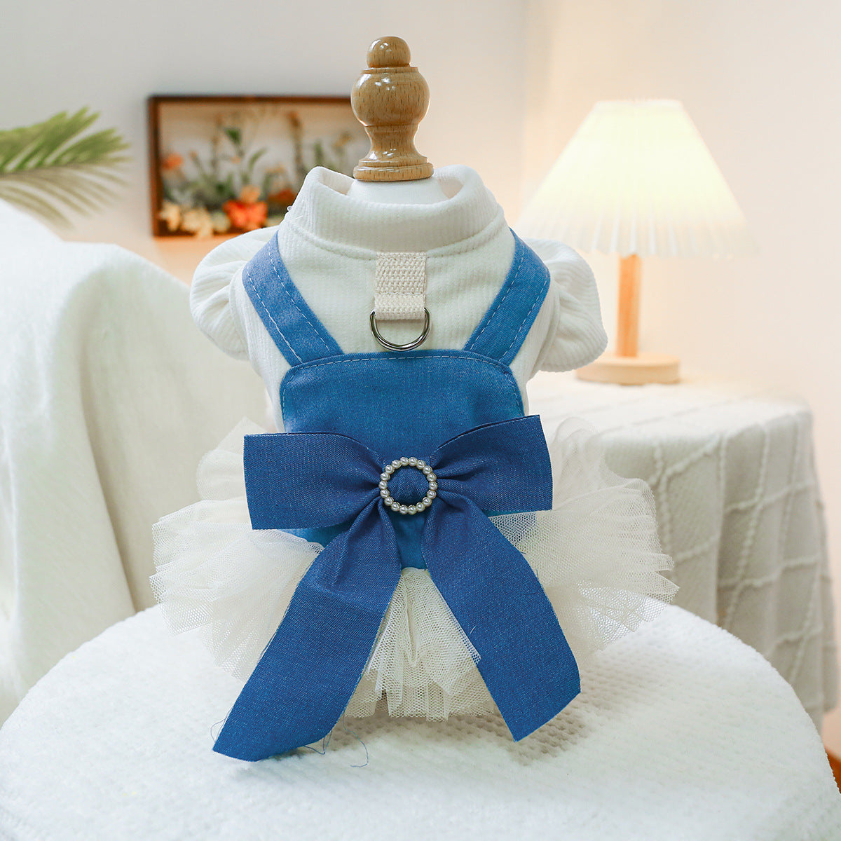 KFX-1790525 Spring and Summer Thin Dress for Dogs and Cats - Casual Wedding Outfit in Multiple Sizes