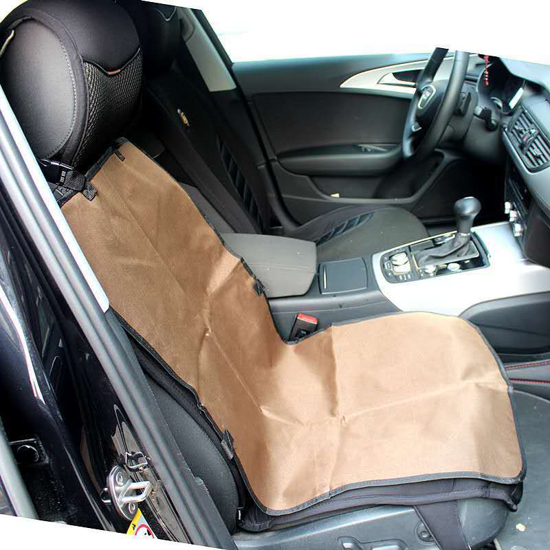 KFX-1790781 Waterproof Car Pet Front Seat Cushion with Adjustable Straps and Non-Slip Design