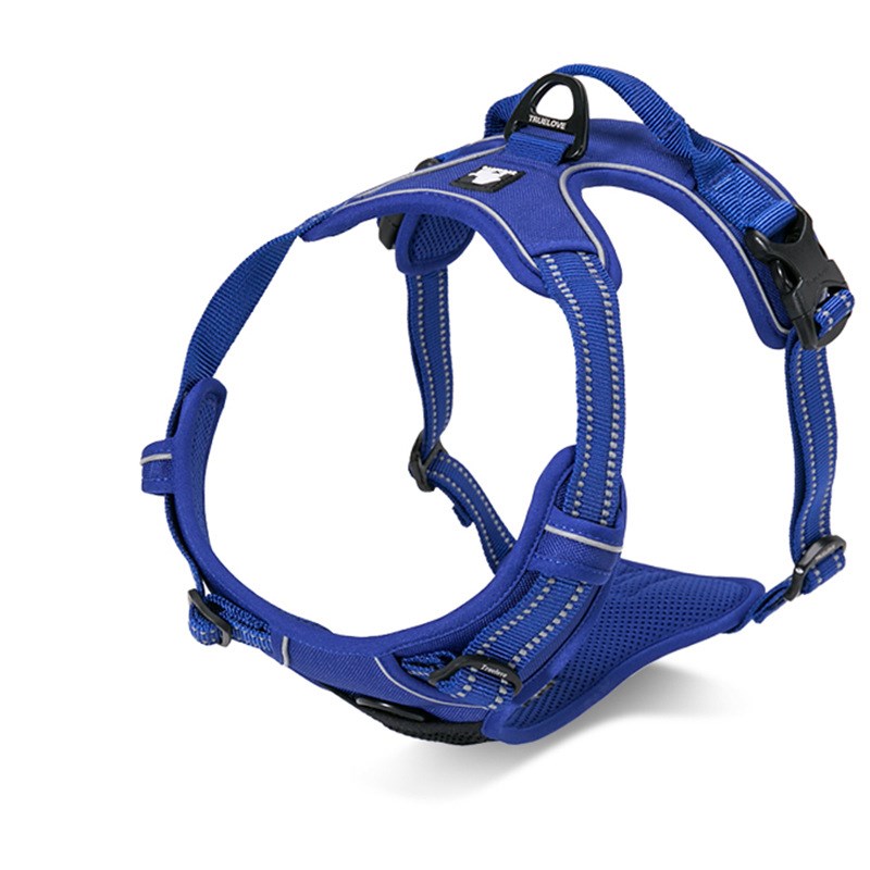 KFX-1791037 Durable and Comfortable Chest Harness for Large Dogs with Breathable Fabric and Reflective Strips