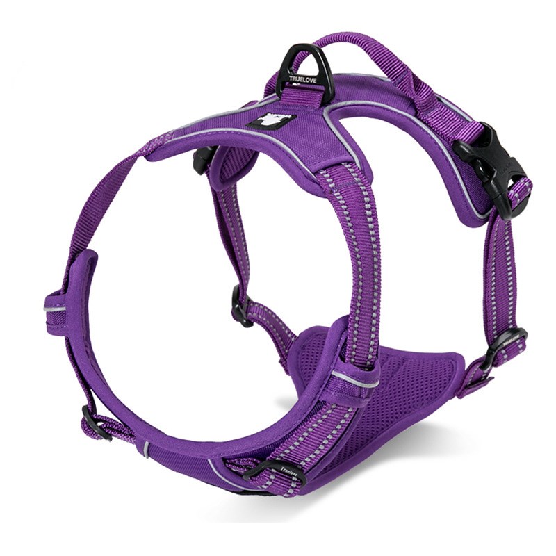 KFX-1791037 Durable and Comfortable Chest Harness for Large Dogs with Breathable Fabric and Reflective Strips
