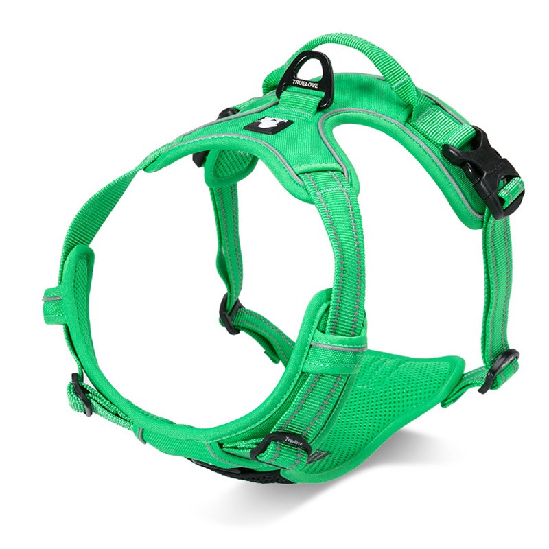 KFX-1791037 Durable and Comfortable Chest Harness for Large Dogs with Breathable Fabric and Reflective Strips