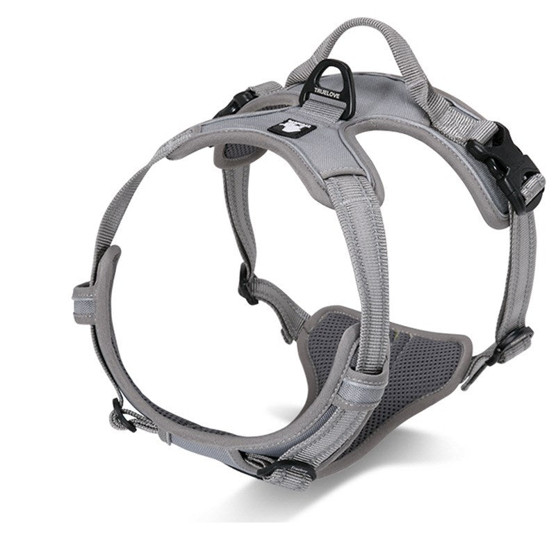 KFX-1791037 Durable and Comfortable Chest Harness for Large Dogs with Breathable Fabric and Reflective Strips