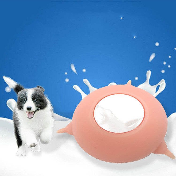 KFX-1792573 Silicone Pet Bowl with Molar Training Design for Dogs and Cats