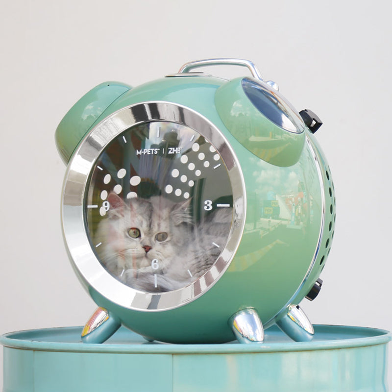 KFX-1793981 Portable Cat Bag with Alarm Clock Functionality - Temperature & Humidity Monitoring - Ideal for Travel